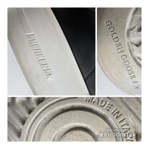 Golden Goose Purestar Black Low Top Sneakers Size 38 (Womens 8) See Description - Picture 16 of 16